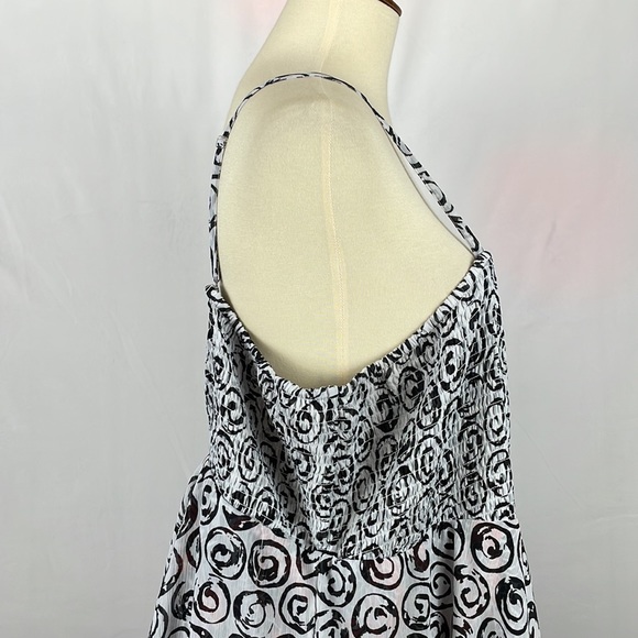 Lane Bryant Smocked Ruffle Boho Chiffon Sundress w/Removable Straps - Size 26 - Picture 11 of 15